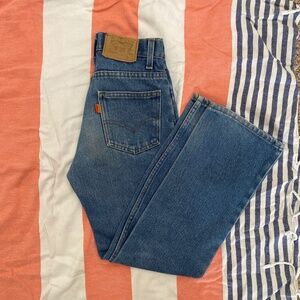 Vintage orange tab Levi’s kids size 11 Regular (women’s size  23)
